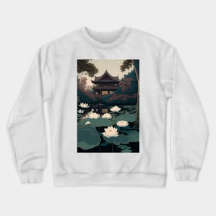 White Lotus Pond Crewneck Sweatshirt